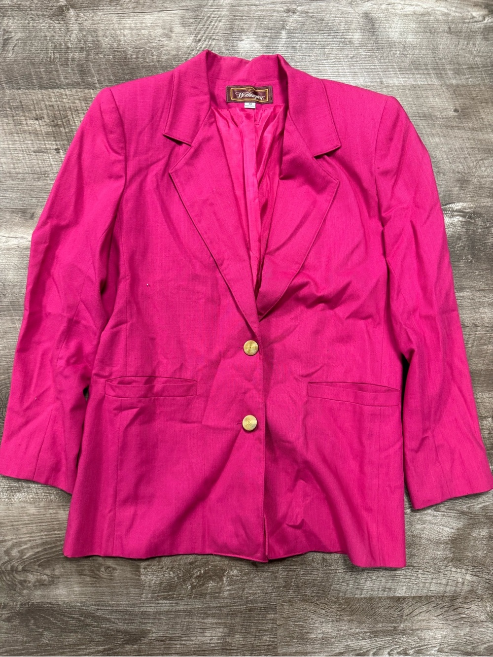 Worthington Vintage Women’s Hot Pink Blazer Size 10